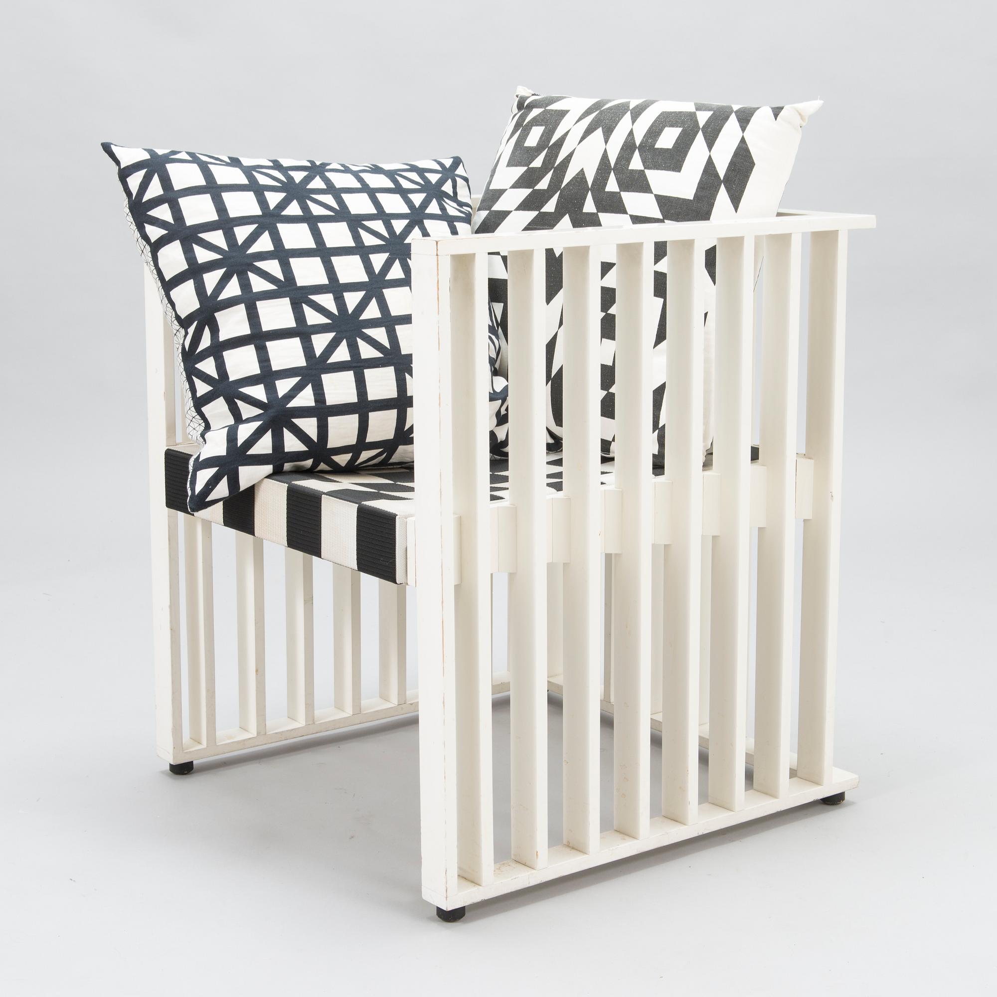 A KOLOMAN MOSER/JOSEF HOFFMANN, 'Purkersdorf' armchair from late 21th century for Wittmann.