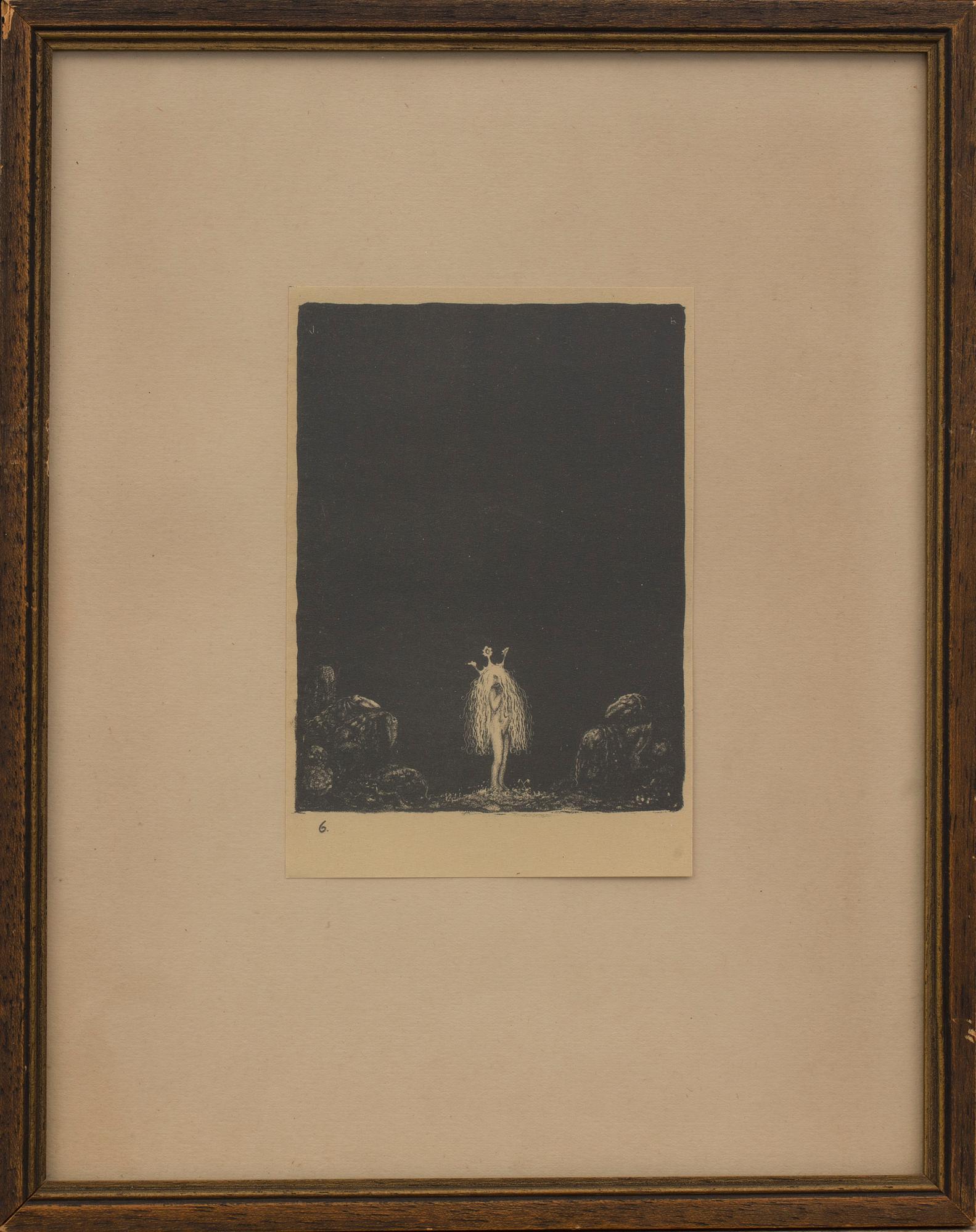JOHN BAUER, litografi, ej sign.