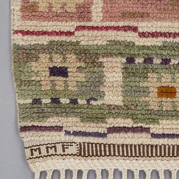 Märta Måås-Fjetterström, MATTA, "Ängarna", flossa, ca 263,5 x 155,5 cm, signerad MMF.