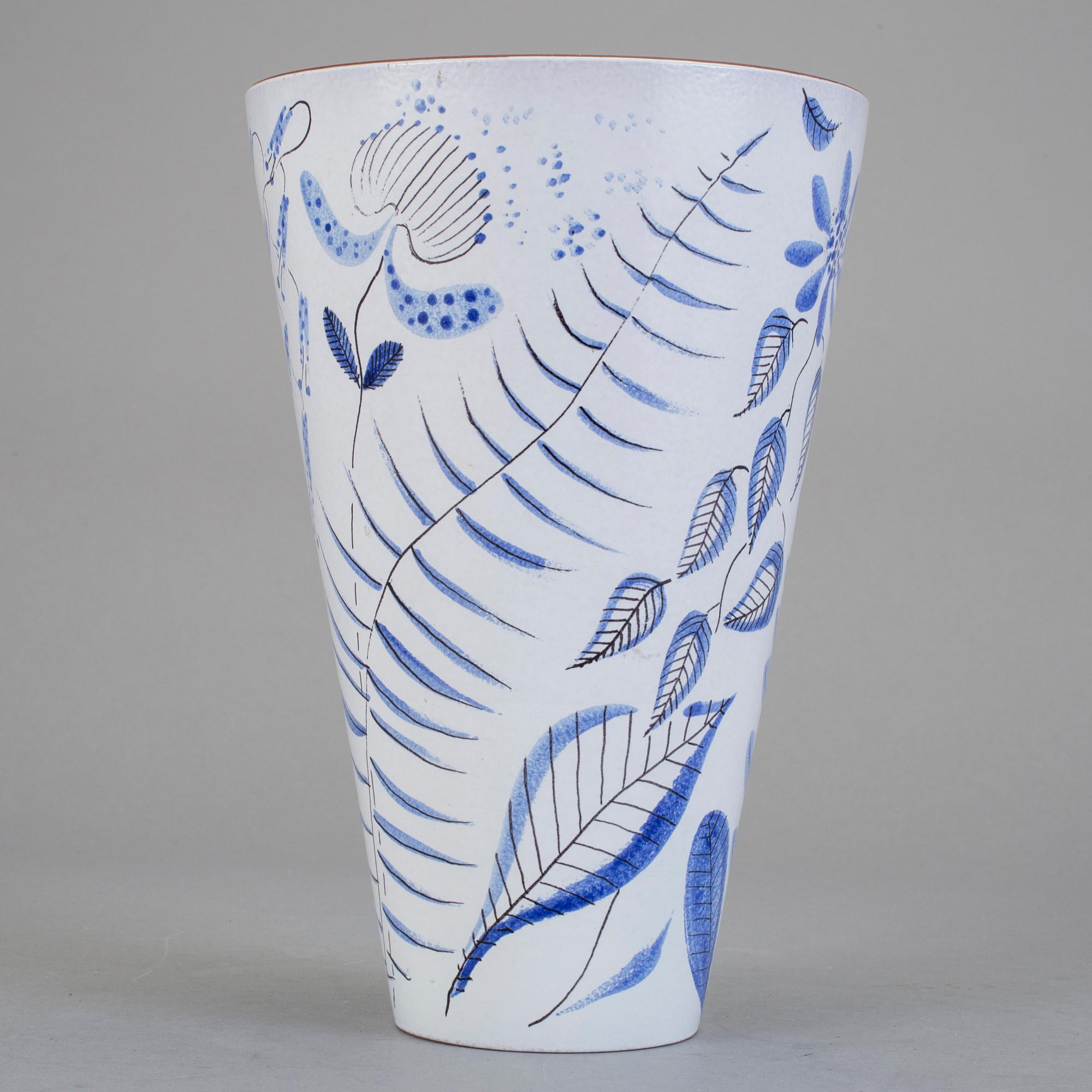 VAS, fajans, Stig Lindberg, Gustavsbergs Studio, 1940-tal.