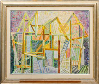 ERIK OLSON, olja på pannå, sign och dat 47.