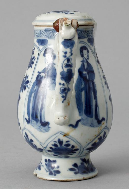 KANNA med LOCK, porslin. Qing dynastin, Kangxi (1662-1722).