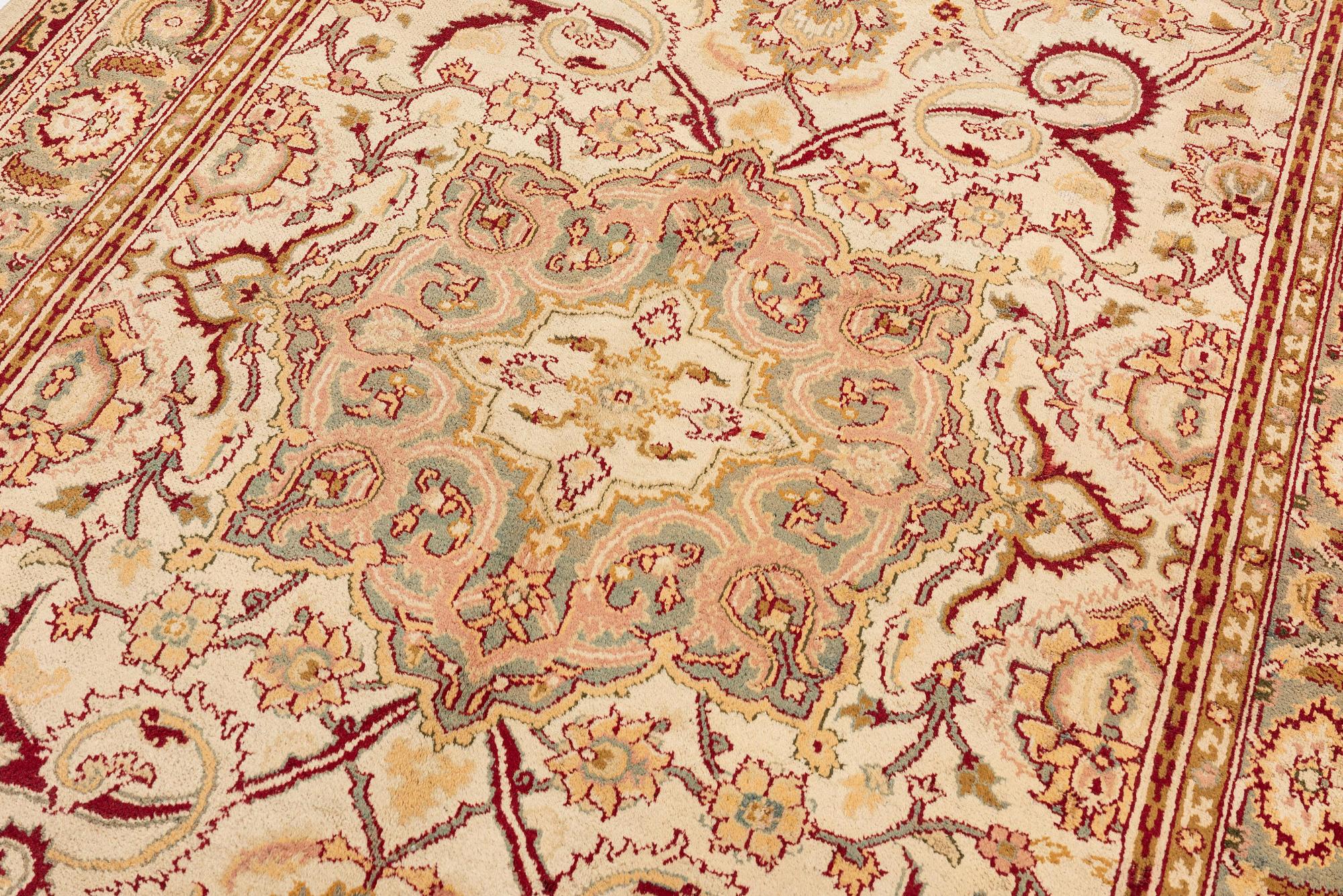 An Antique Amritsar carpet, Northern India, c. 437 x 189 cm.