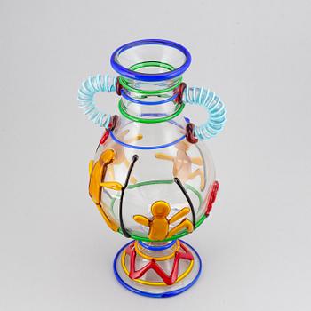 Vas, "Vaso Picasso Indiani", modell A/99, Vetreria TFZ Internationale, Murano, Italien.