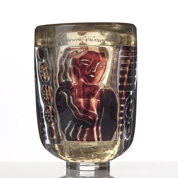 Edvin Öhrström, an "ariel" glass vase, Orrefors, Sweden 1939, nr 151.