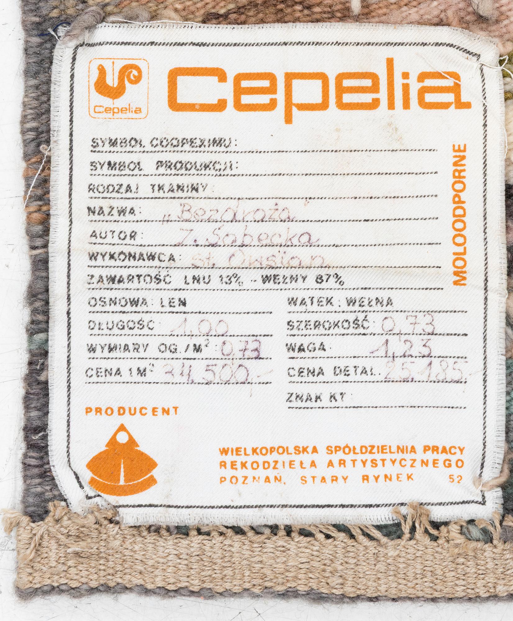 A tapestry, "Bezdroźa" (Wilderness) c. 74 x 100 cm,