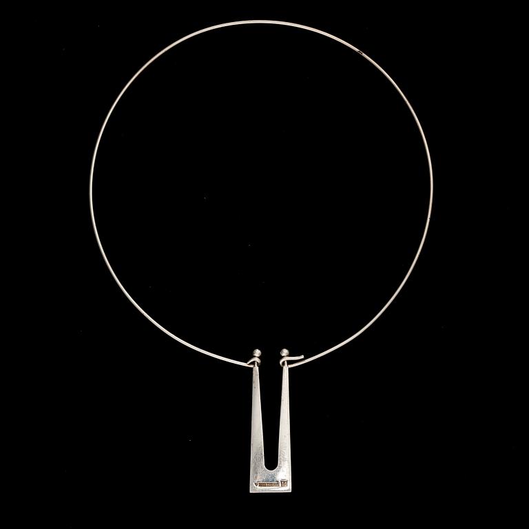 MIRJAM SALMINEN, NECKLACE, silver. Kaunis Koru 1978.