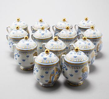 13 creme cups by Rörstrand, second half of the 20th century.