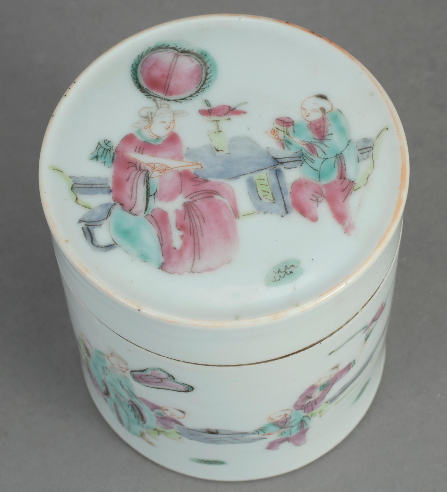 LOCKASK, porslin, Kina, 1800-tal/1900-tal.
