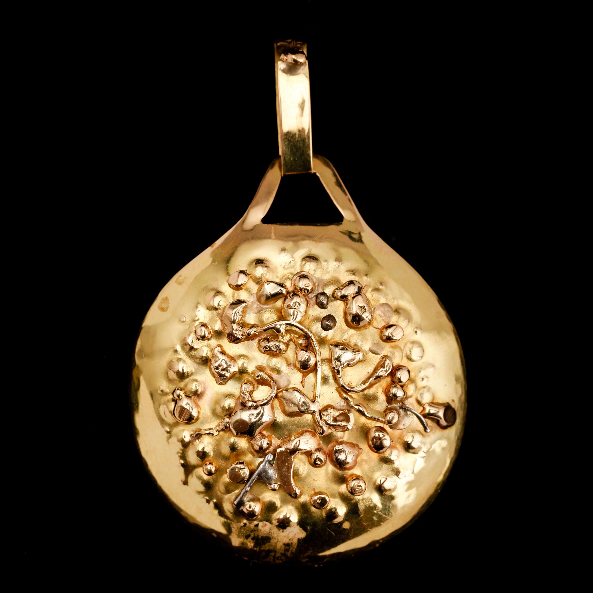 HÄNGE, 18 k, Fruegaard. Vikt ca 33 g.