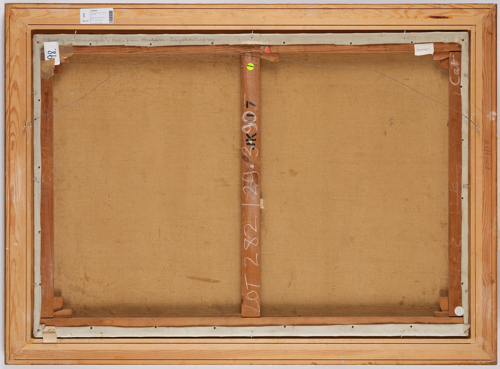 Anshelm Schultzberg, "Frostig vintermorgon" (Motiv från Hemtjärn).