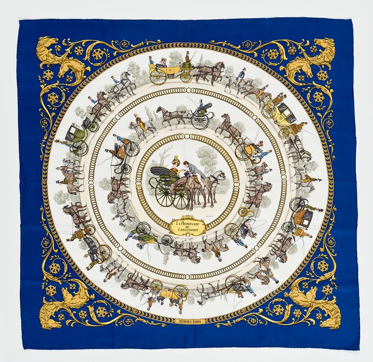 SCARF, Hermès "La Promenade de Longchamps".