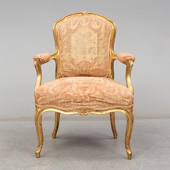 A Swedish Rococo 18th century armchair.