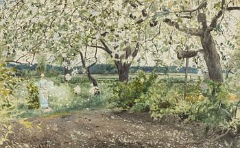 Albert Theodor Gellerstedt, Blommande trädgård. (Enligt uppgift från Sickelsjö, Västmanland).