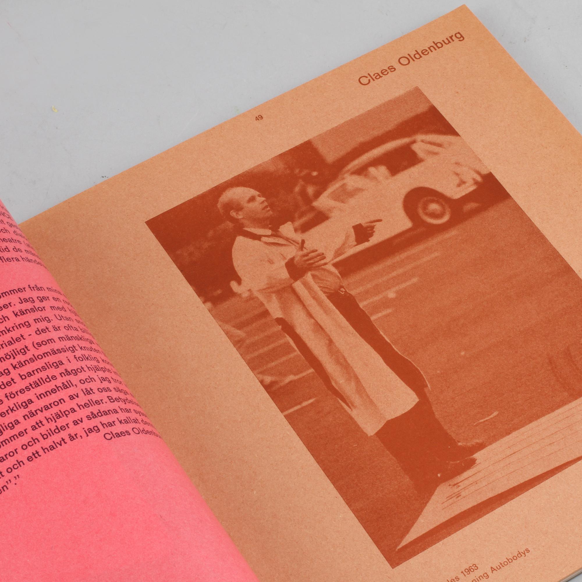 UTSTÄLLNINGSKATALOGER, 2 st, delvis K.G Pontus Hultén, "The Machine",  The Museum of Modern Art, New York, 1968.