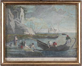 CARLE VERNET, efter, ett par, grafiska blad, trol 1800-tal.