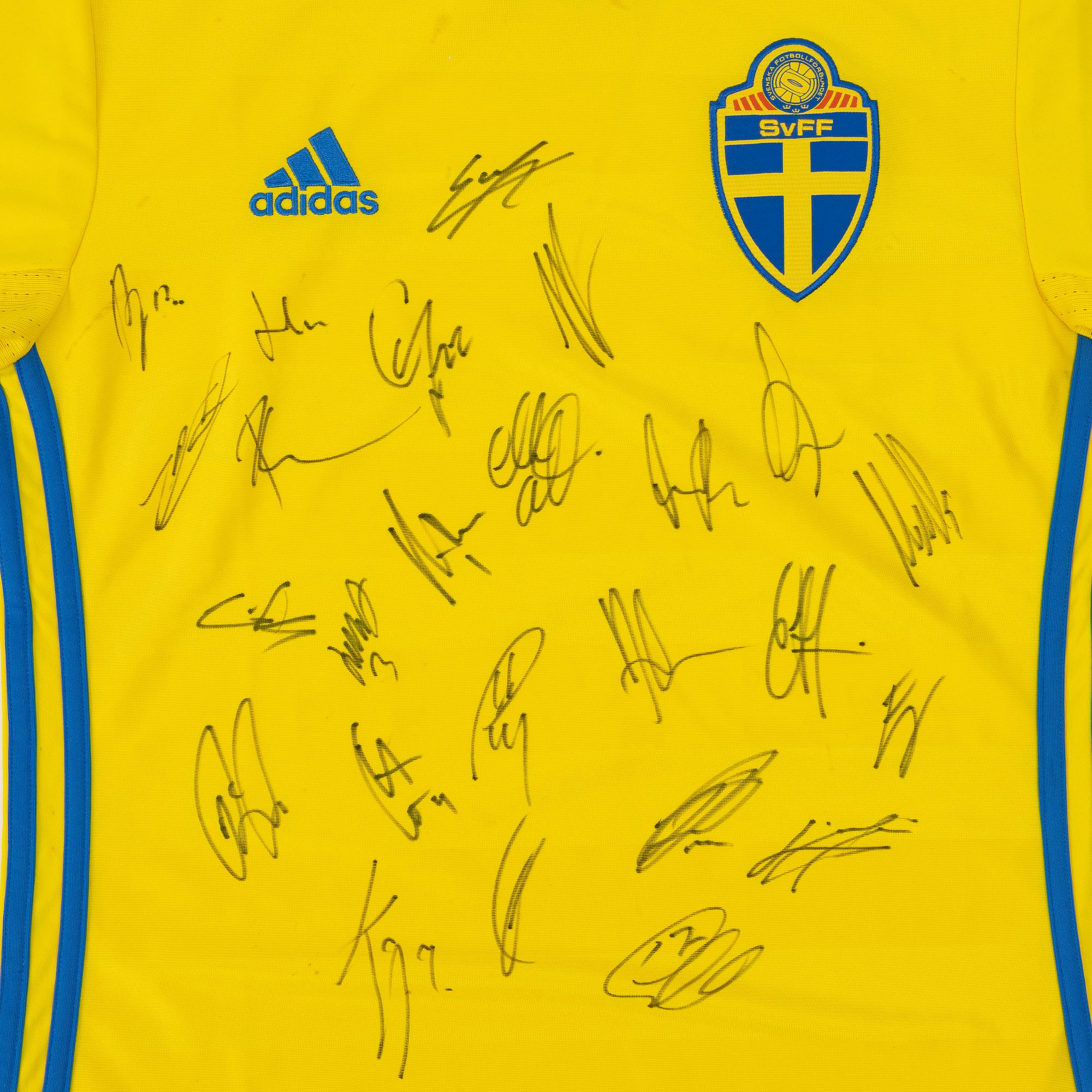 Signerad fotbollströja, svenska herrlandslaget, EM 2016.