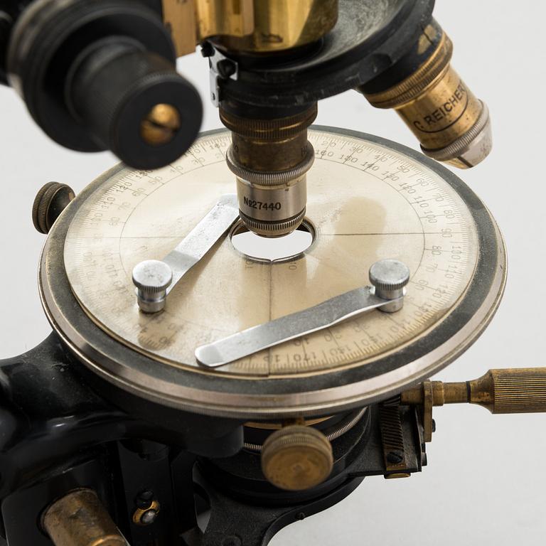 C Reichert, A microscope in box. Wienna ca. 1920.