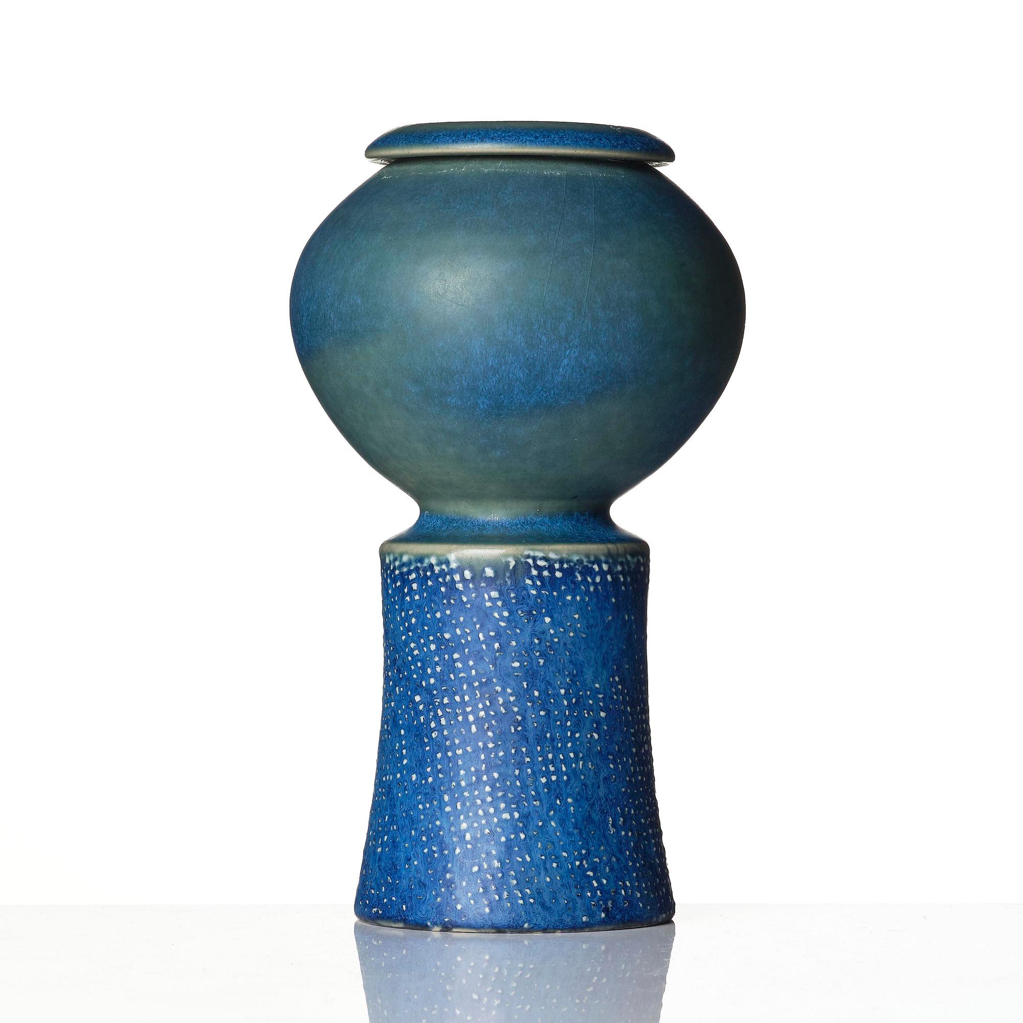 Stig Lindberg, a stoneware vase, Gustavsberg Studio 1963.