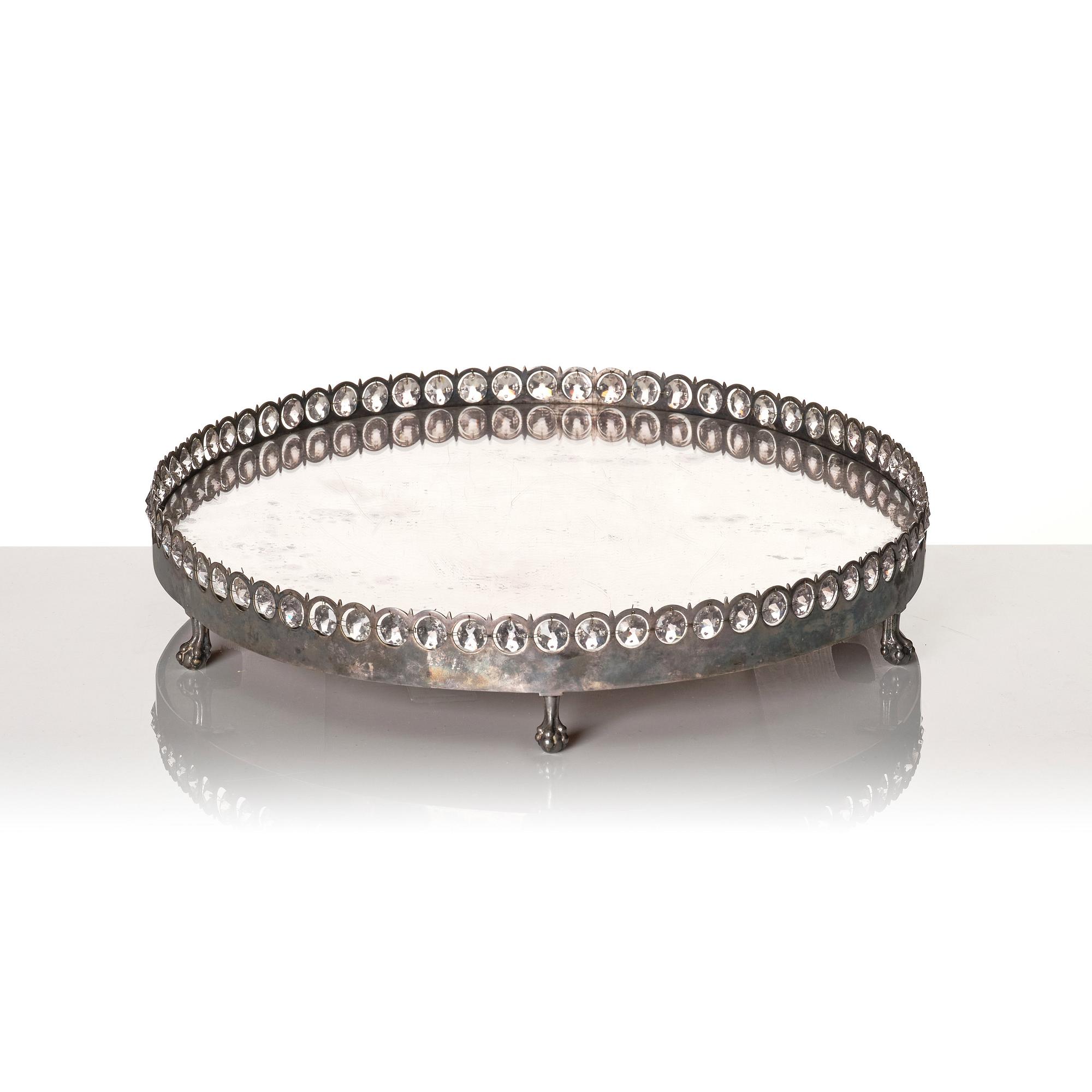 Spegelplatå, av Carl Henrik Brolin (1765-1832, burskap i Stockholm 1801), Sengustaviansk.