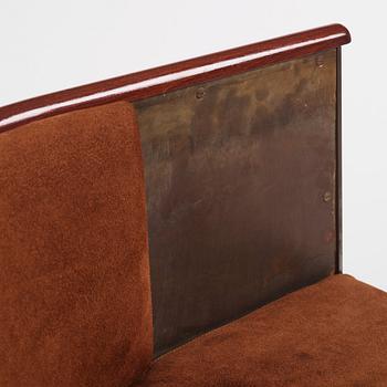 Mats Theselius, a "Järn/Moccafåtöljen" armchair, ed. 216/360, Källemo, Värnamo, post 1994.