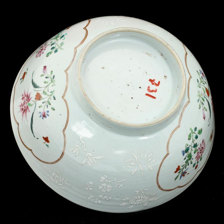 BÅLSKÅL, porslin, Kina, 1700-tal.