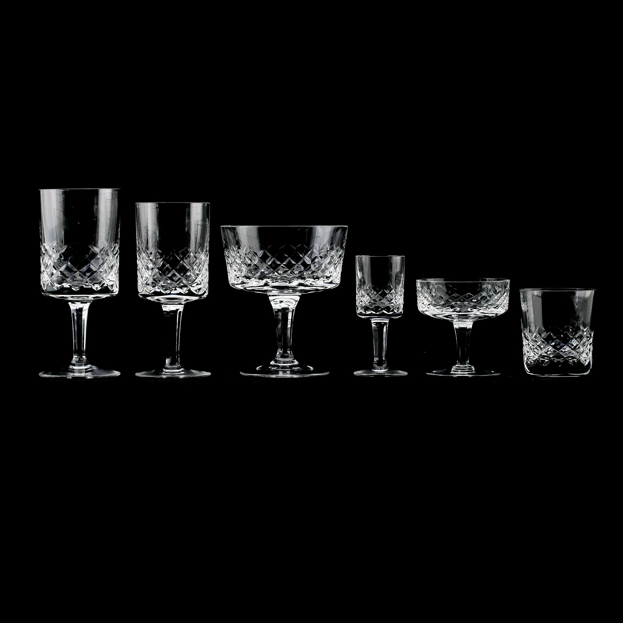 GLASSERVIS, 52 delar, 1900-talets andra hälft.