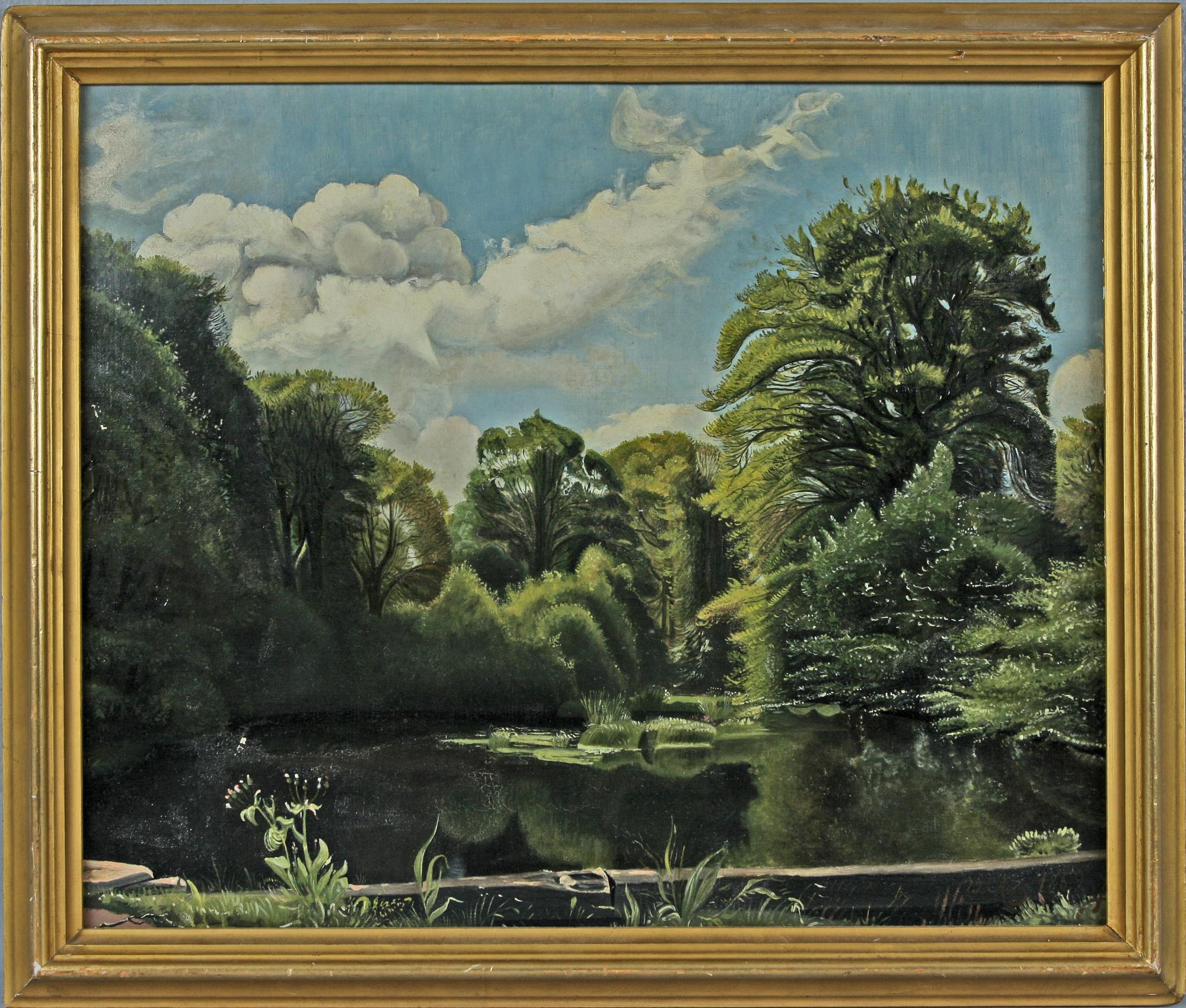 PETER CHRISTIAN SKOVGARD, olja på duk, monogramsign, dat 22 aug 1859.