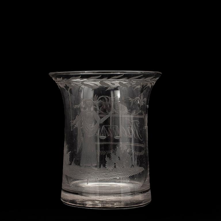 GLAS, 8 st, Sverige, omkring 1800.