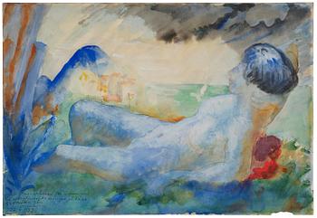 820D. Isaac Grünewald, Liggande modell.