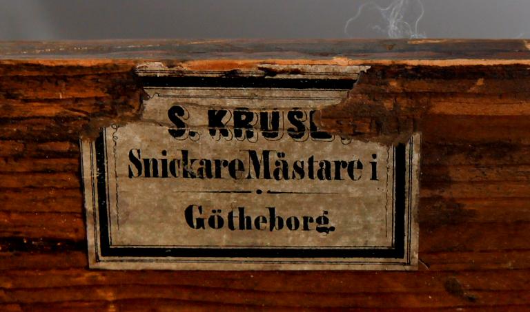 BOKSKÅP, senempire, 1800-talets mitt.