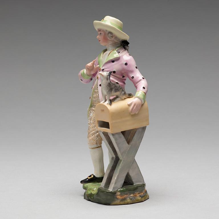 FIGURIN, porslin.  Höchstliknande märke, omkring 1900.