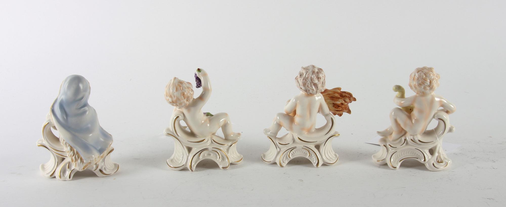 FIGURINER, 4 st, porslin, Goebel.