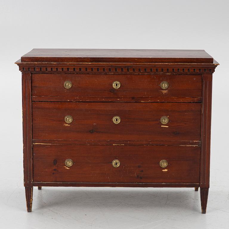 Chest of drawers, Late Gustavian, circa 1800.