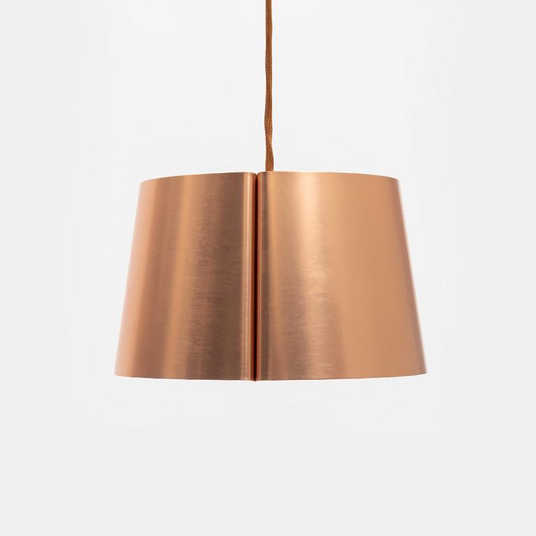 Jonas Lindvall, a model 'W 124 Medium' copper ceiling light, Wästberg.