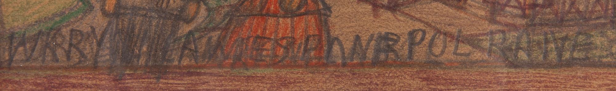 NIKIFOR KRYNICKI, blandteknik, ej signerad.