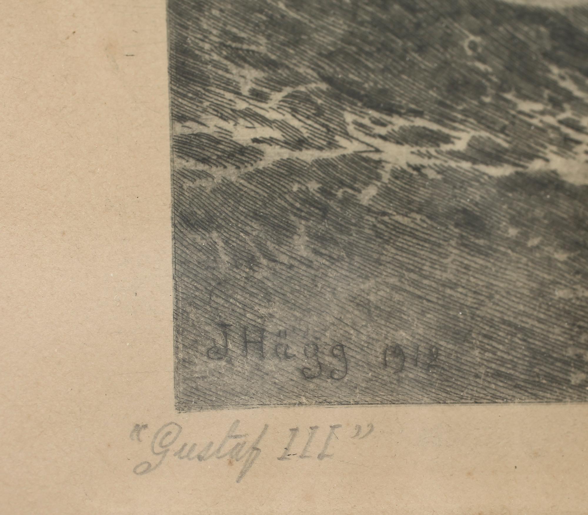 JACOB HÄGG, etsning, sign o dat 1912.