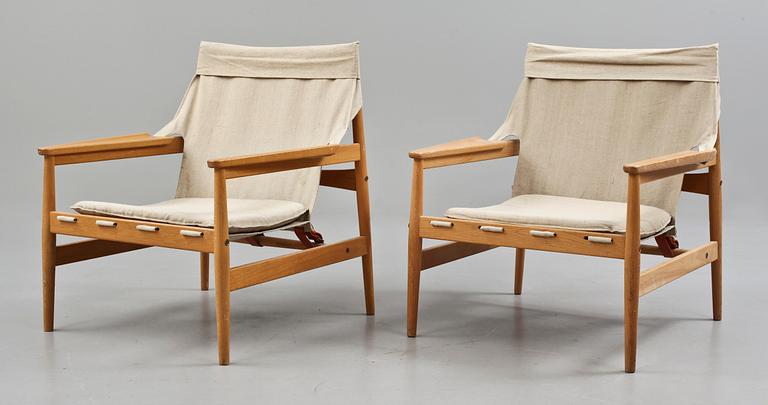 FÅTÖLJER, ett par, "Antilope", Hans Olsen, Viskadalens möbler, Kinna, 1960-tal.