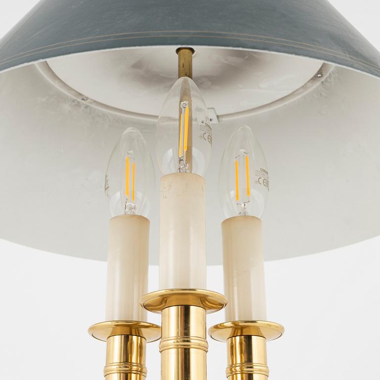 A brass Bouillotte table lamp mid 20th century.