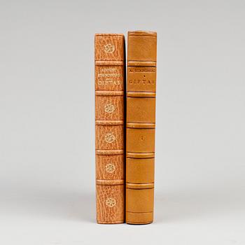 BÖCKER, 2 vol, "Giftas" I-II av August Strindberg, Stockholm 1884-86.