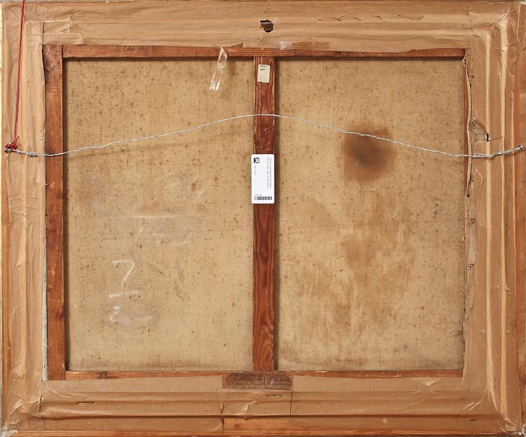 OKÄND KONSTNÄR, olja på duk, sign W Chambers, omkring sekelskiftet 1800/1900.