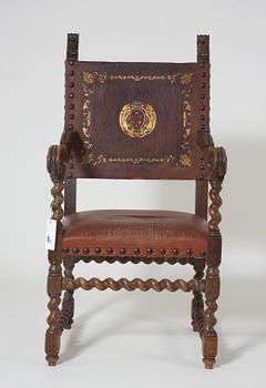 KARMSTOL, barockstil.