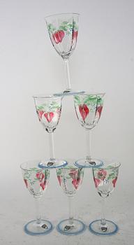GLASSERVIS, 35 delar, "Maja", Eva Englund, Orrefors.