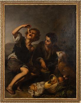 Bartolomé Esteban Murillo, kopia efter, 1800-tal. "The Pie eaters".