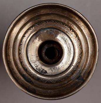 SUPKALKAR, 3 st, silver, bla Peter Falk, Skara, (1766-1800). Totalvikt 128 g.