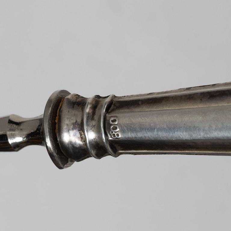 Bestick, 13 st, silver, Italien, efter 1944.