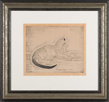 TSUGUHARU FOUJITA, etching and aquatint, signed and numbered 74/100.