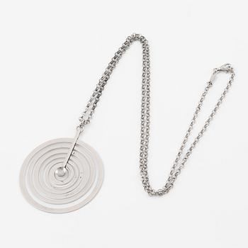 Tapio Wirkkala, neck ornament, "Silver moon", sterling silver, Kultakeskus Oy, Finland.