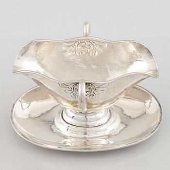 Sauceboat, silver, Fritz Heimbürger, 1926, Denmark.
