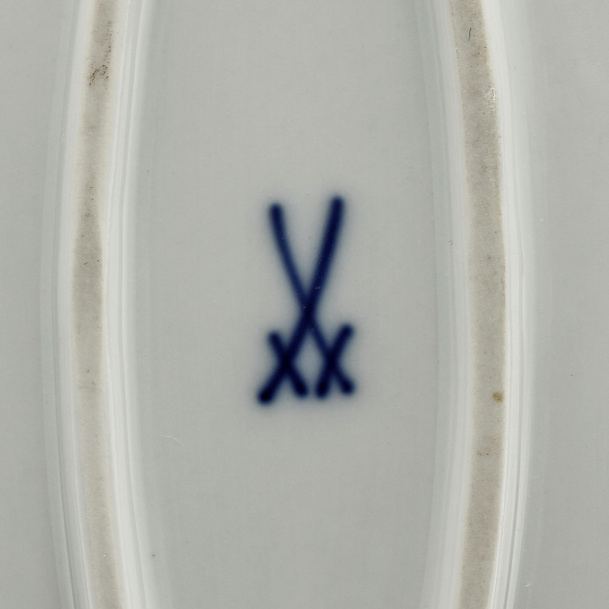 SERVISDELAR, 30 st, porslin, Meissen, 1900-tal.